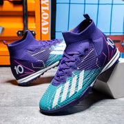 Высокие профессиональные футбольные бутсы из искусственной травы, дышащие, комфортные, противоскользящие, всесезонные