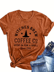 Plus o'lcham ayollar uchun harf bosma crew neck T-shirt casual qisqa ko'ylak