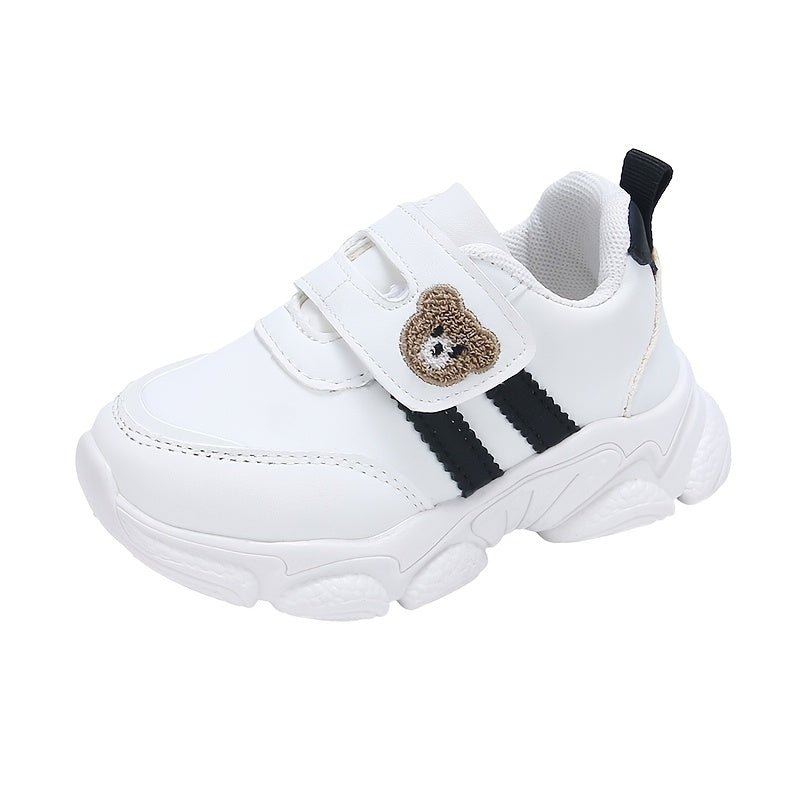 Kids' Casual Sports Shoes for Boys and Girls All-Season Microfiber Synthetic Leather Low Top Sneakers