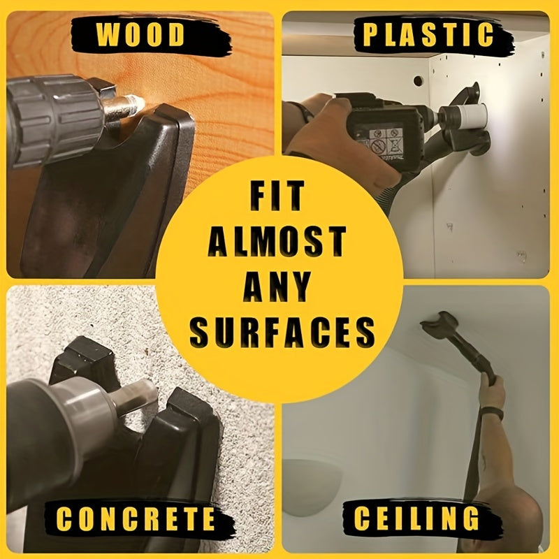 Dust-Proof Vacuum Cleaner Connector for Electric Drills, Hands-Free Dust Collection