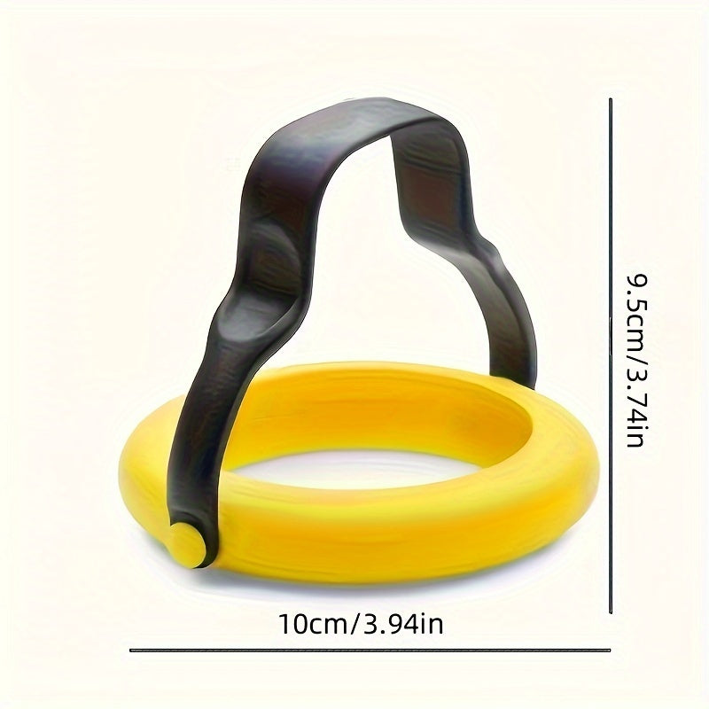 2-Piece Non-Stick Egg Rings with Flip Handle for Breakfast Cooking
