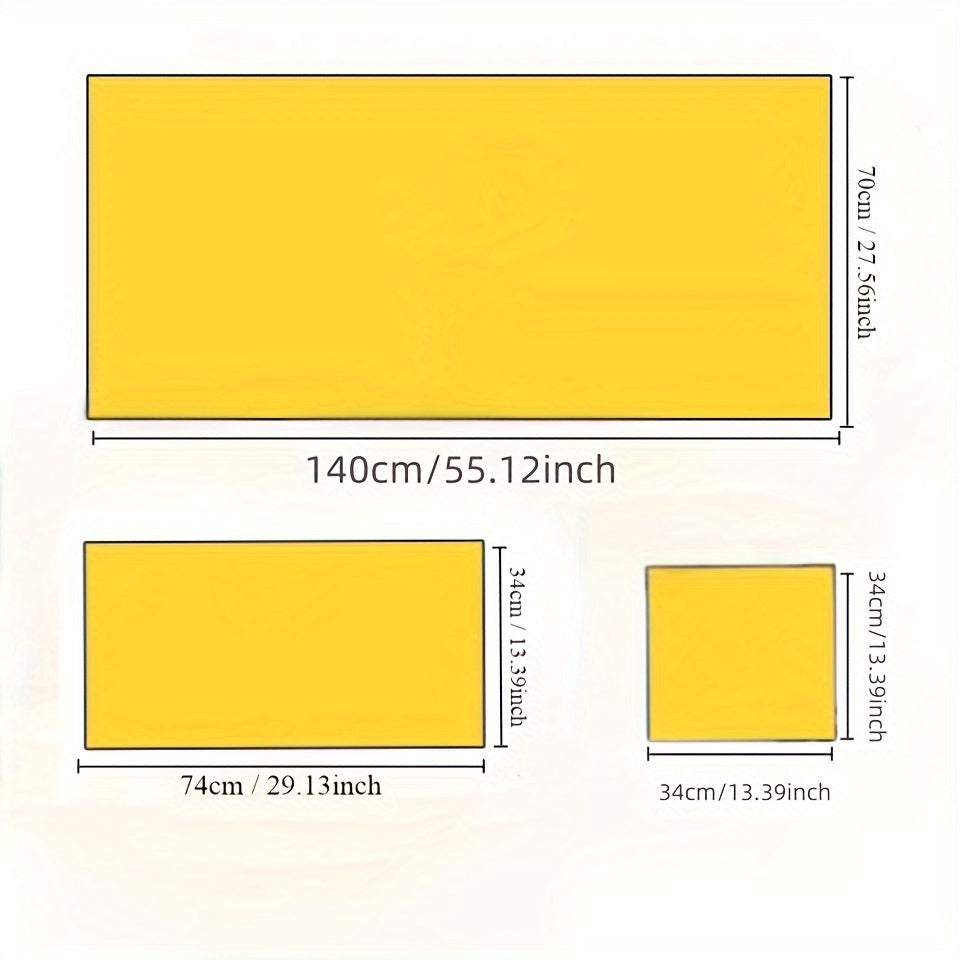 Набор полотенец с желтым утенком из 3-х штук: мягкие, впитывающие полотенца для ванной и лица, включает в себя ванное, ручное и квадратное полотенца; идеально подходит для использования в ванной.