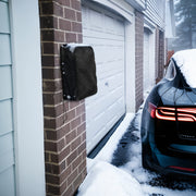 Black Electric Vehicle Charging Station Dust Cover with Zipper and Drawstring