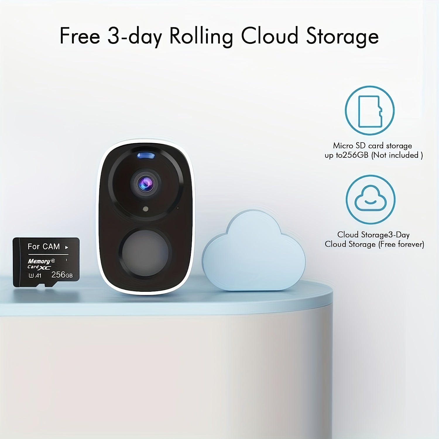 Беспроводная уличная камера видеонаблюдения 2K 3MP с прожектором, сиреной, двусторонним звуком, цветным ночным видением, AI-распознаванием