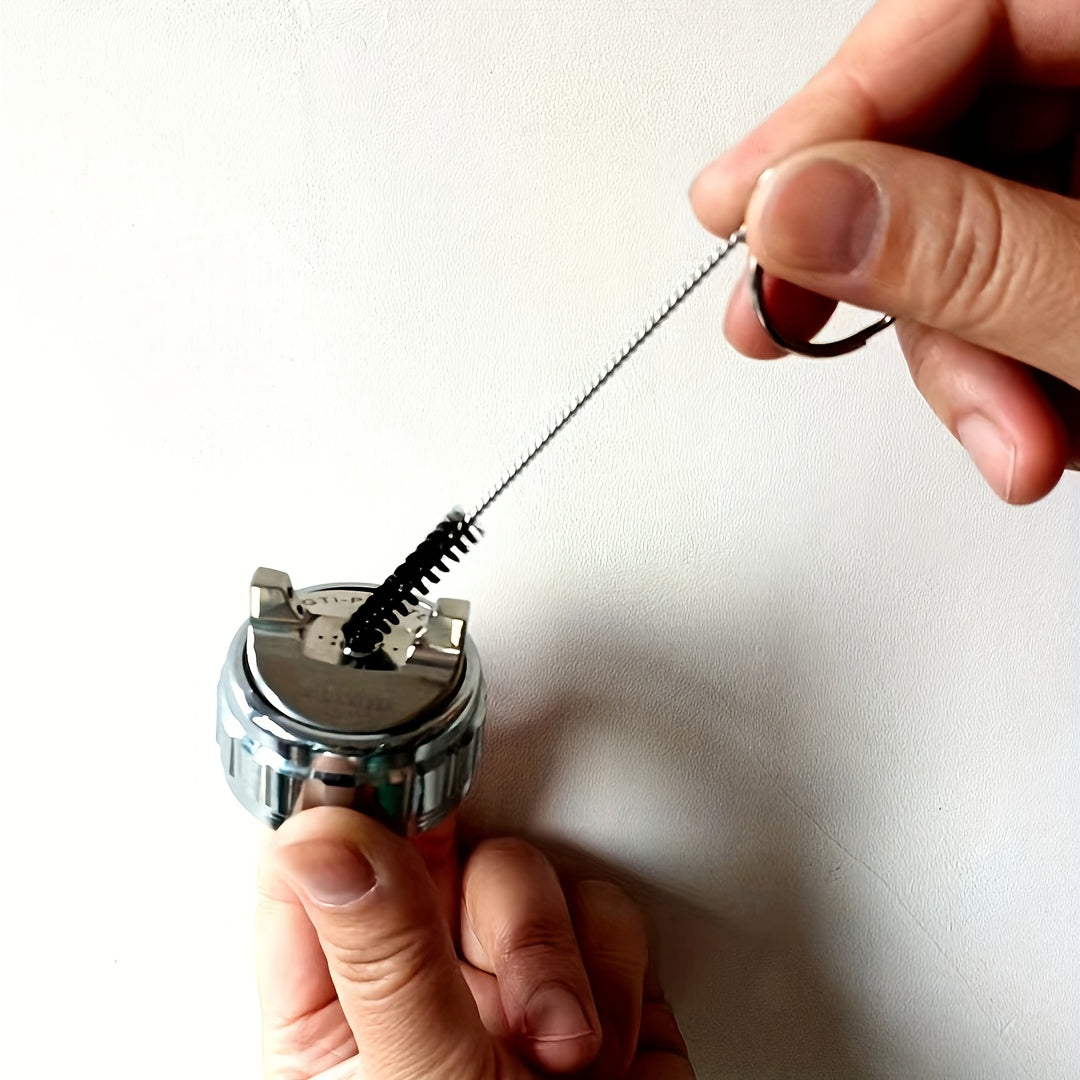 3Pcs Pneumatic Spray Gun Nozzle Cleaning Kit Stainless Steel Needle Brush