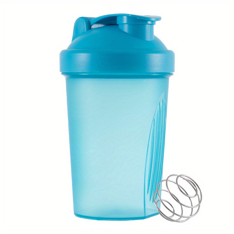 Multicolored Plastic Shaker Cup 13.5oz with Stirring Ball for Fitness and Workouts