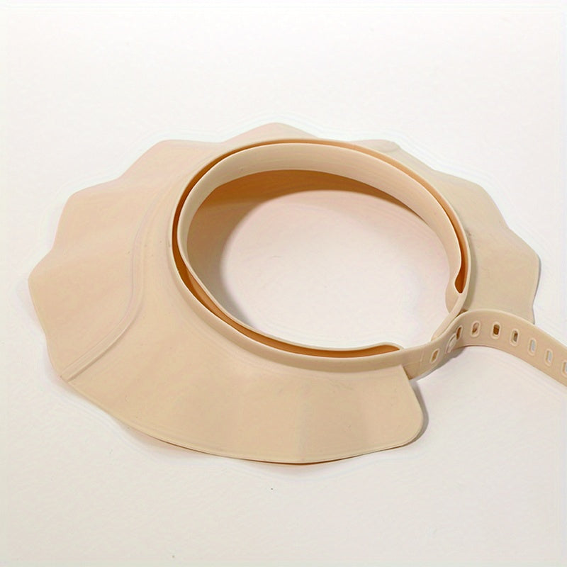 Bolalar dush shapkasi, sozlanadigan, suv o'tkazmaydigan soch qoplami, vannaga chiqish uchun, oq, pushti, ko'k