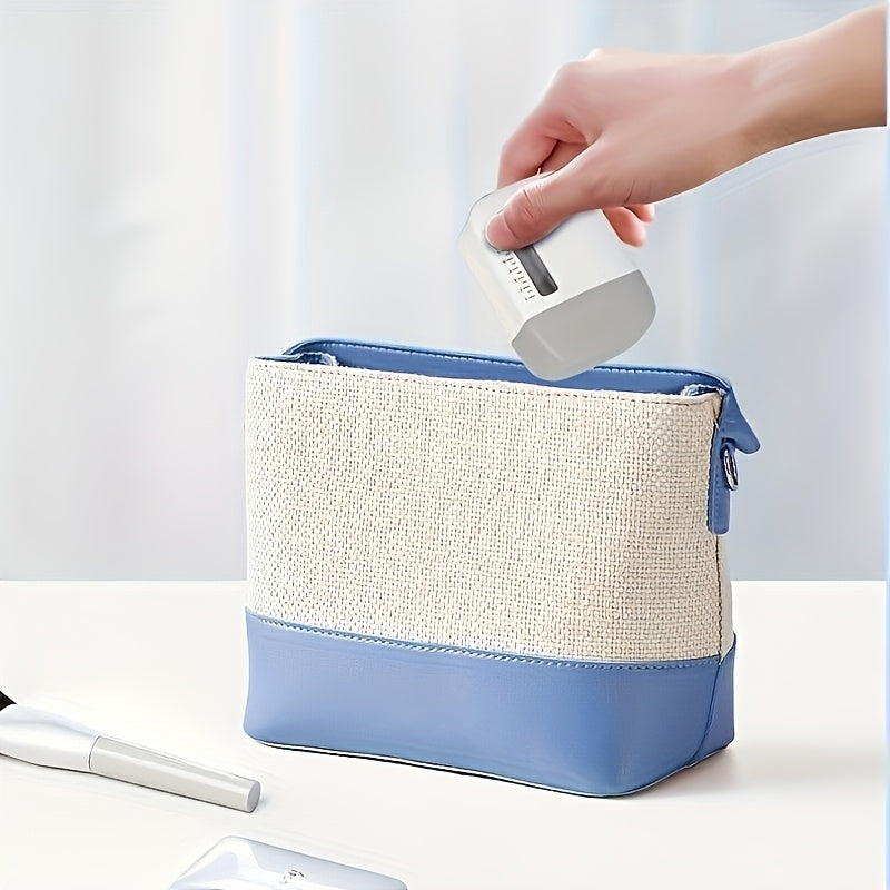 Masajeador portátil para cuero cabelludo y dispensador de aceite con dientes de peine, recargable por USB para el cuidado del cabello, blanco