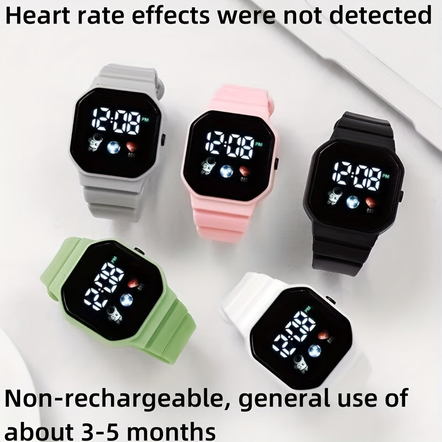 Harajuku Style Astronaut Smartwatch Set with LED Calendar and Butterfly Bracelet