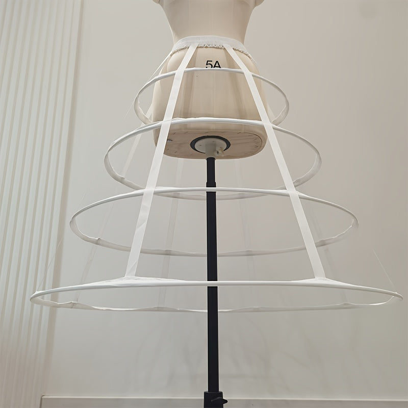 Petticoat Bustle Set with 4 Hoops for Wedding Dress Bridal Gown Accessories