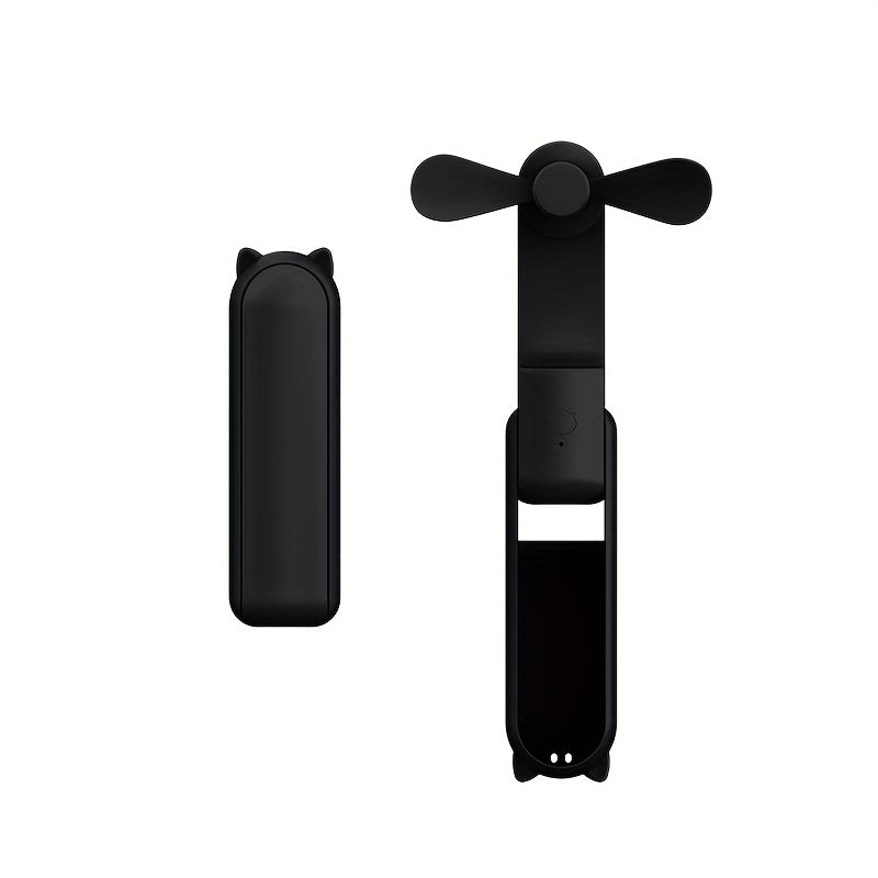 Portable Mini Fan with USB Rechargeable Power Bank Foldable Multi-Functional Long Battery Life in Various Colors