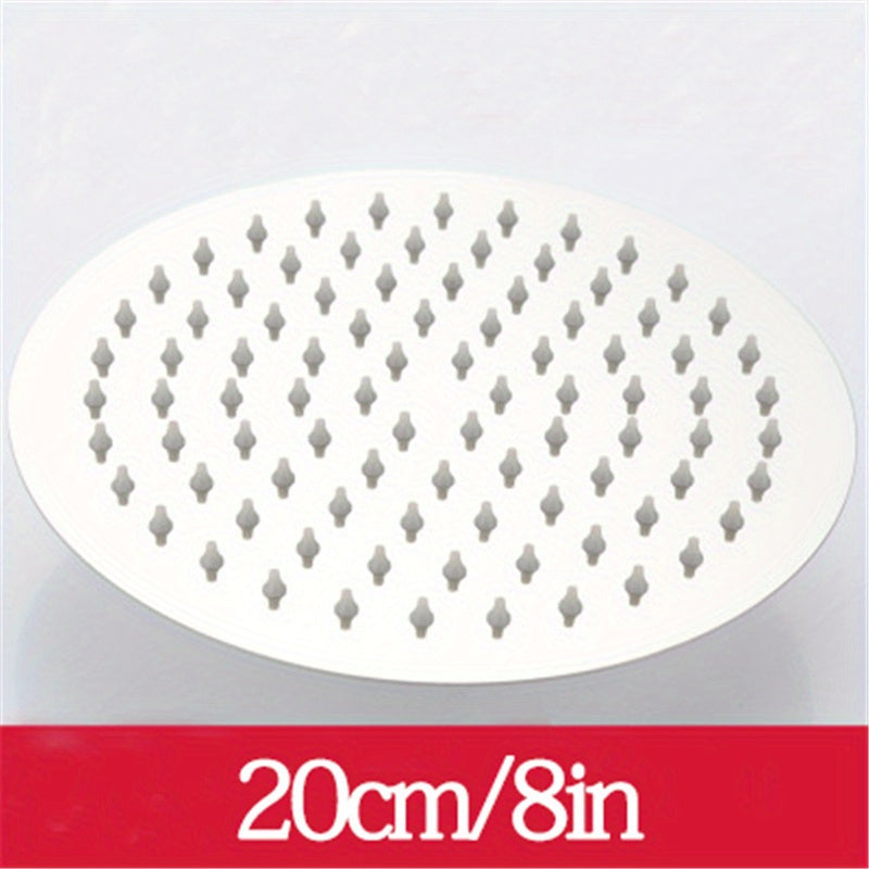 Нержавеющий стальной душевой головка с дождевым эффектом, квадратная полированная отделка, универсальные варианты установки, аксессуар с высоким давлением для водопада для ванной.