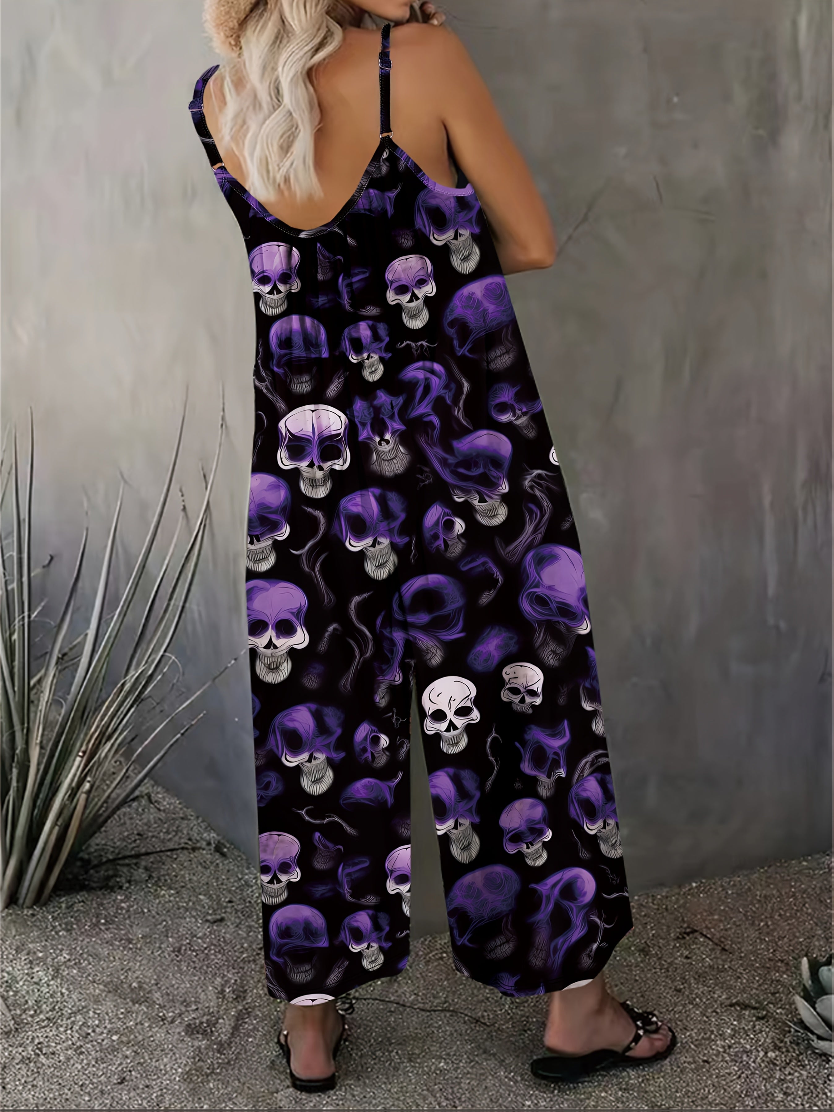 Leggings largos impresos de estilo gótico para mujer en primavera y verano