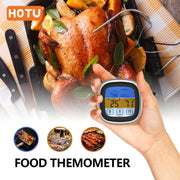 Digital Meat Thermometer with Large Touch Screen Stainless Steel Probe for BBQ Cooking Baking