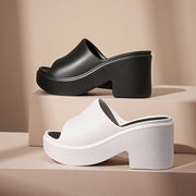 Women's Eva Platform Slide Sandals Open Toe Casual Beach Slippers