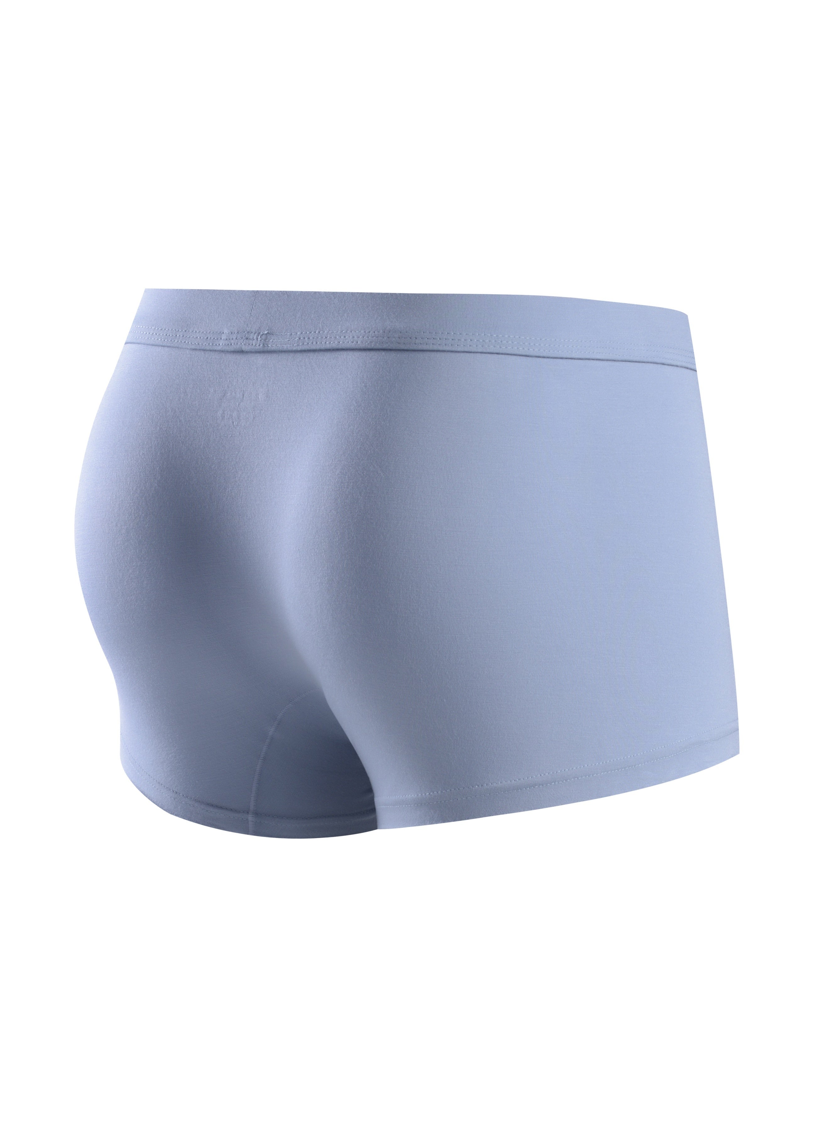 Men's Boxer Briefs with U-Concave Pouch and Elephant Nose Design in Black