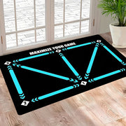 Коврик для футбола внутри помещения, нескользящий, моющийся в машине, мягкий, для входа, декор