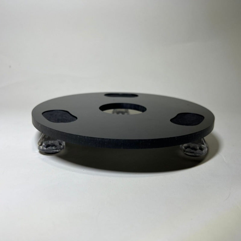 Glass Base for Crystal 4 Generation with Wooden Desktop Shock Absorbing Bracket