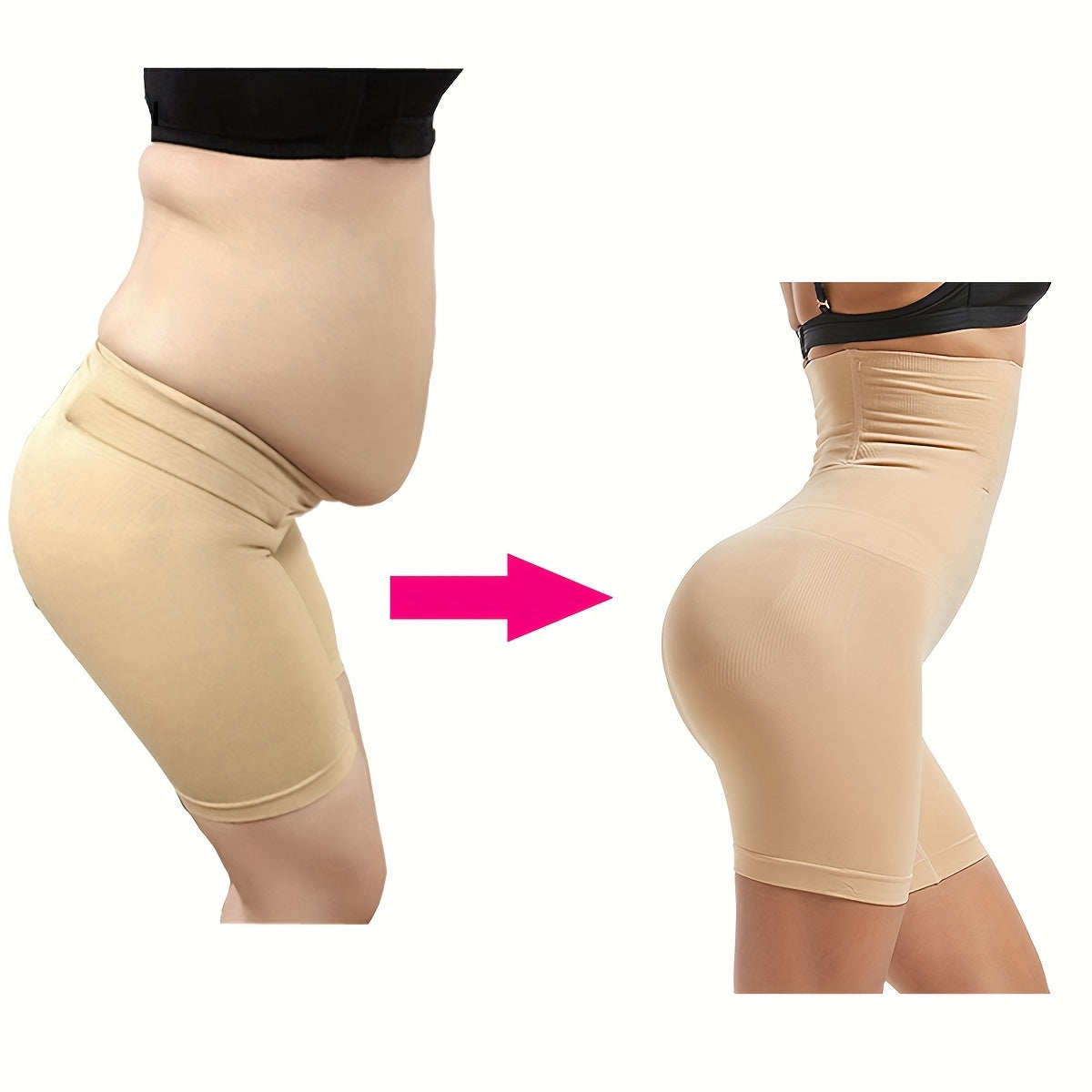High Waist Control Panties for Women Flat Belly Butt Lifter Hip Shaper Seamless Shapewear