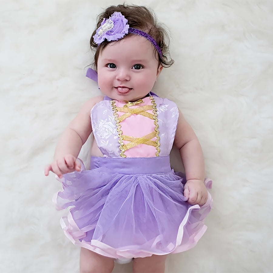 Baby Girl Dress for First Photos, Festive Style, 0-3 Years