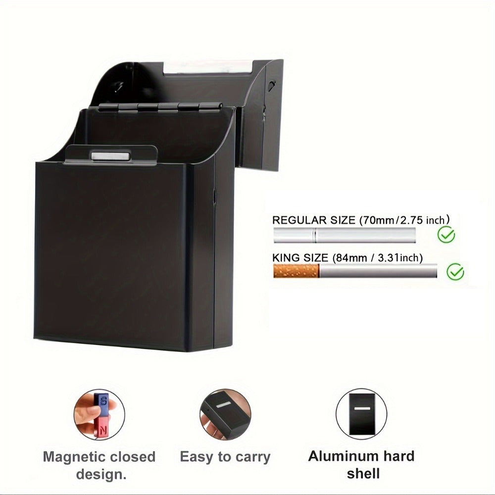 Personalized Metal Cigarette Case Water-Resistant Travel Organizer for Men