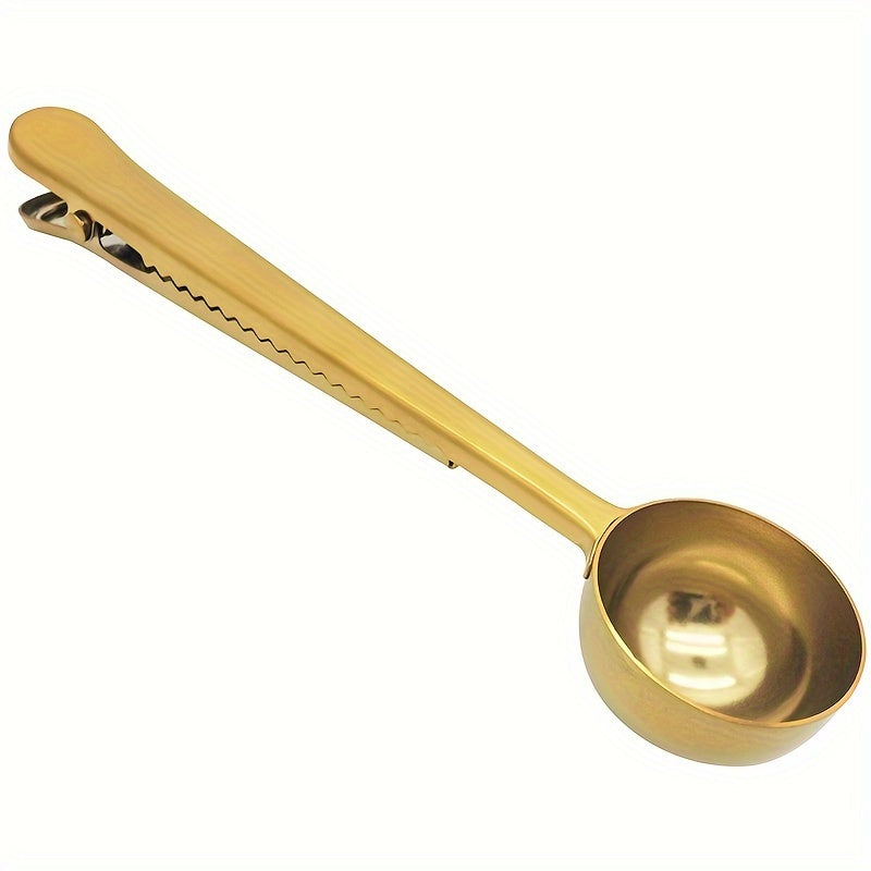 Stainless Steel Clip-On Measuring Spoon Set for Coffee Milk Powder Food Bags