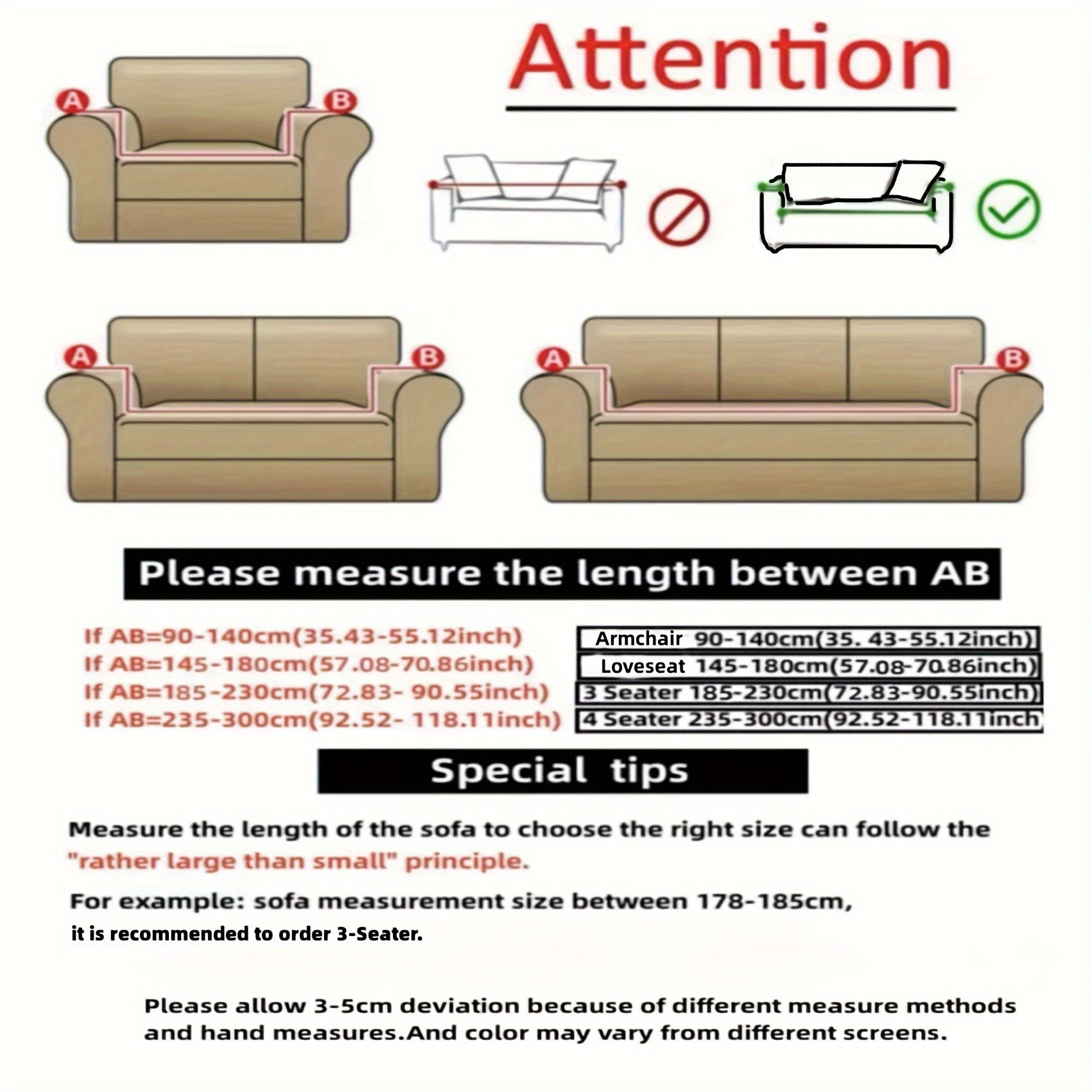 Camellia Jacquard Sofa Cover with Elastic Band and Matching Pillowcase Fits All Sizes Machine Washable