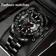 Men's Watch Stylish Durable Leather Business Casual Gift for Men