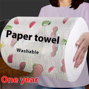 400-Sheet Disposable Kitchen Towels Reusable Dry Wet Oil-Resistant Cleaning