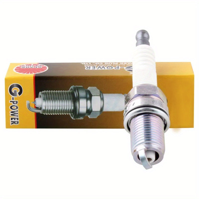 4pcs Spark Plugs White Gold for Compact Cars Automotive Replacement