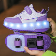 Kids LED Light-Up Shoes for Boys and Girls Breathable Durable All-Season Casual Running Shoes