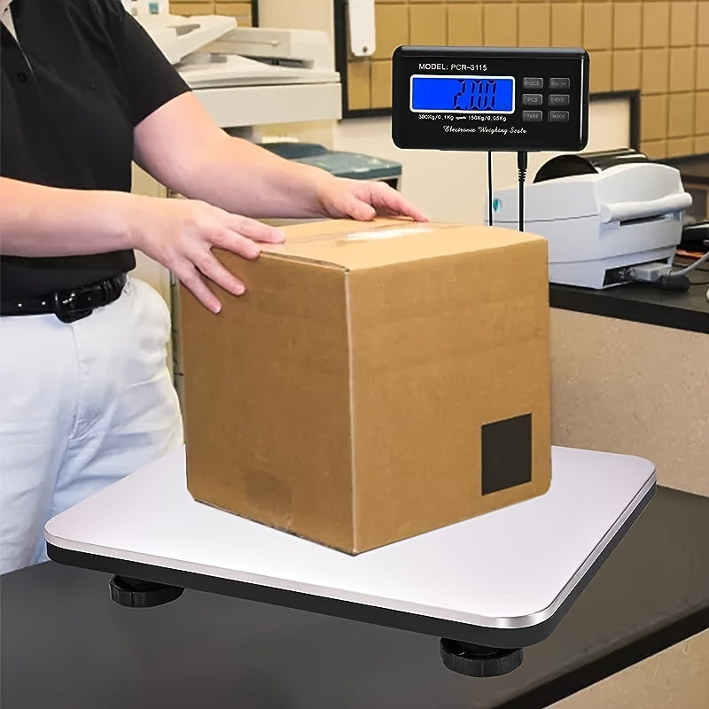 Цифровые весы с ЖК-дисплеем с подсветкой - электронные почтовые весы на 300 кг, напольные весы из нержавеющей стали, портативные весы для отправки, прецизионные интегрированные для отправки - полезные инструменты