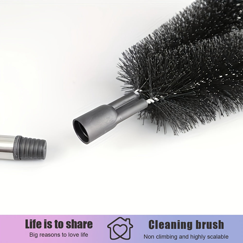 Ko'p maqsadli 7-bo'lakli cho'ziladigan ustun cho'tkasi to'plami balandlikda tozalash uchun - uyda yashash xonasi, yotoqxona, hammom, hojatxona va tashqarida foydalanish uchun chang tozalash cho'tkalari. Telescopic tom tozalash asbobi, elektrsiz va qulay.