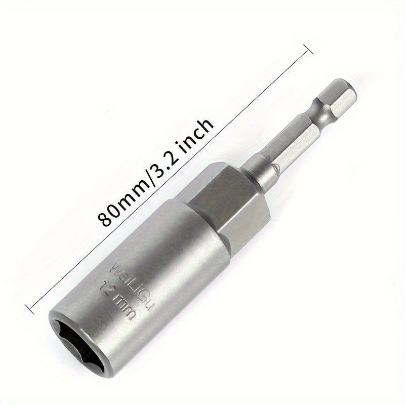 Juego de llaves de vaso profundo de 30mm, acero de vanadio cromado, llave hexagonal extendida, no magnética