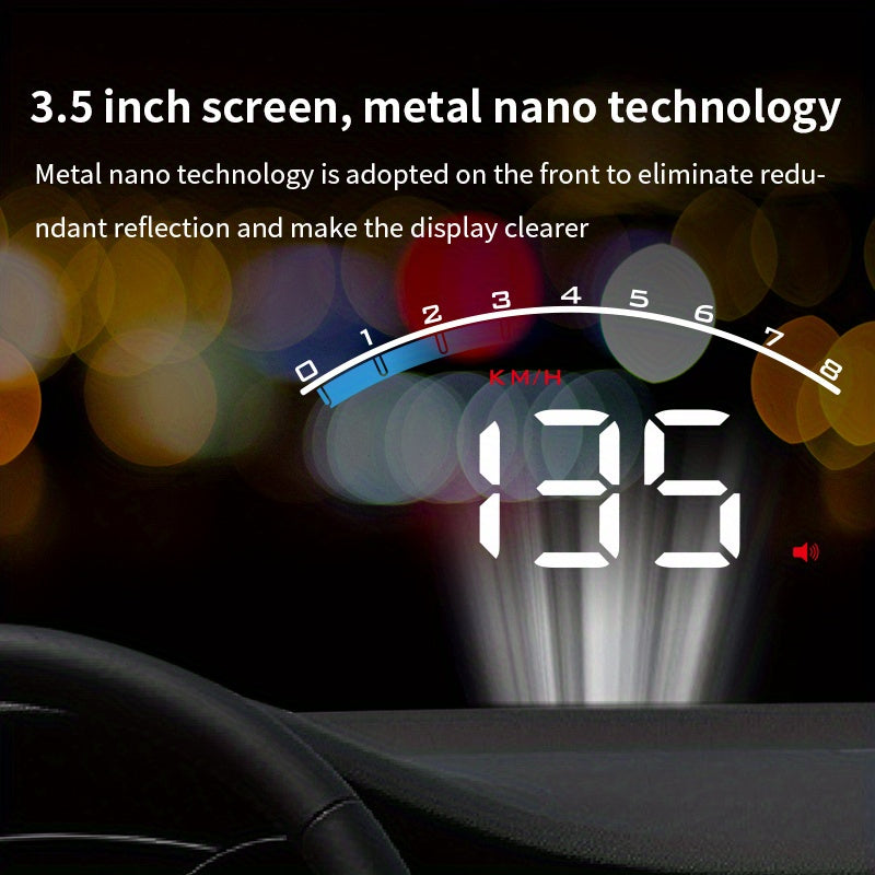 OBD2 Car Head-Up Display Speedometer with Alarm for Vehicles