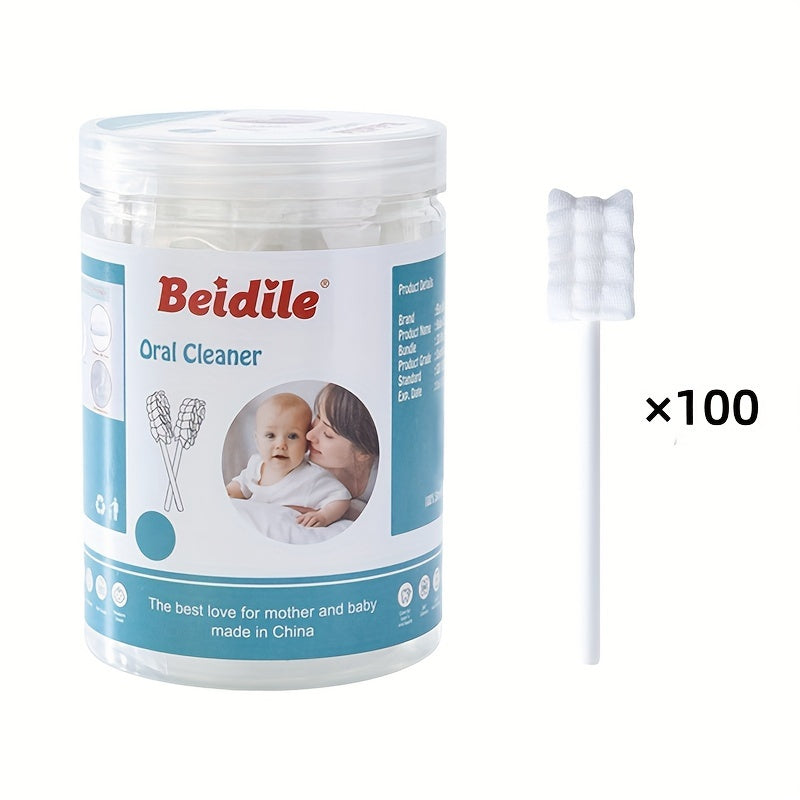 Держите рот чистым с UNICHERRY Oral Cleaner Tongue Cleaner Gauze - упаковка из 50/100 одноразовых зубных щеток для свежего дыхания и здоровых десен. Этот семейный ежедневный уход за полостью рта выполнен из мягкого хлопкового материала белого цвета.