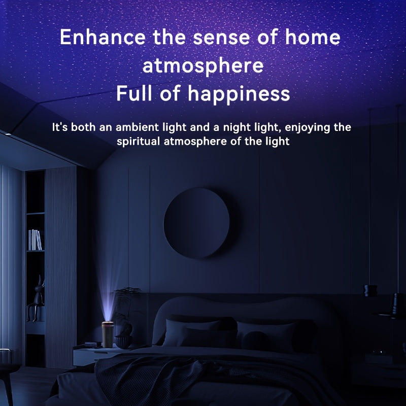 Car Humidifier Aromatherapy Diffuser with Starry Sky Light 300ml Usb Powered