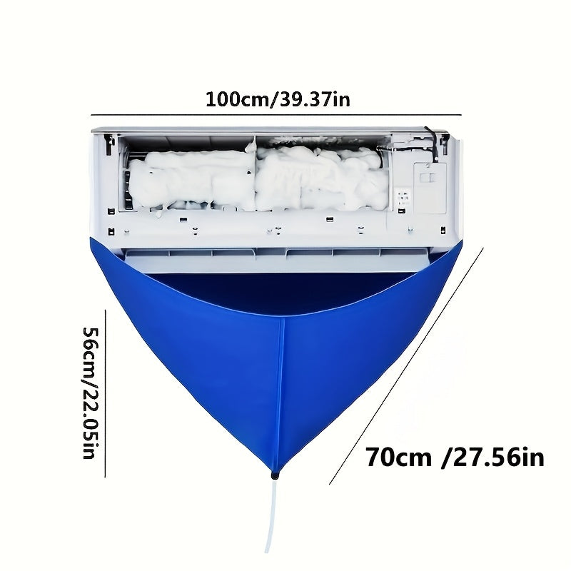 Air Conditioner Dust Cover Water Bag Cleaning Tools for Wall-Mounted Units