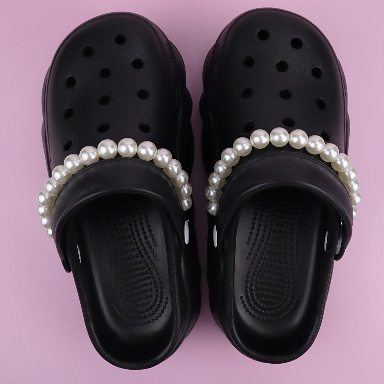 Unisex PVC Detachable Shoe Chains Clogs Accessories for Vacation Style