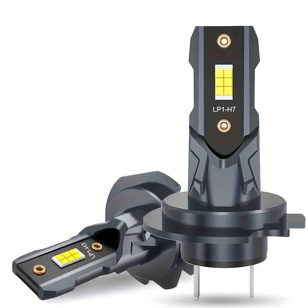 Car LED H7 Headlights Plug-and-Play High Brightness Concentrated Light