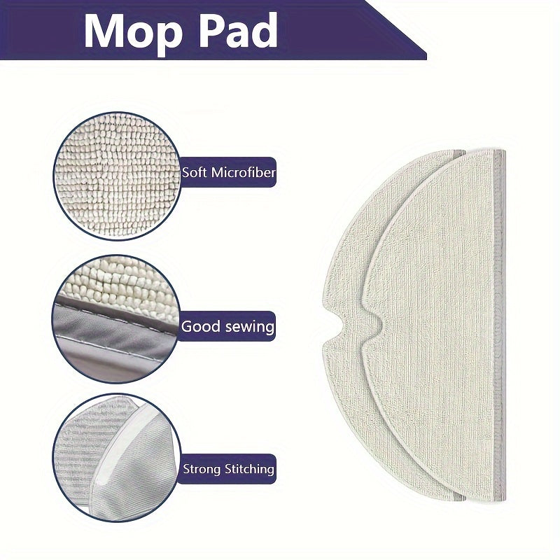 17-Donali Robot Changyutgich uchun aksessuarlar to'plami D9 D9 Max L10 Pro asosiy cho'tka, filtrlari, yon cho'tkalar, mop yostiqchalari bilan