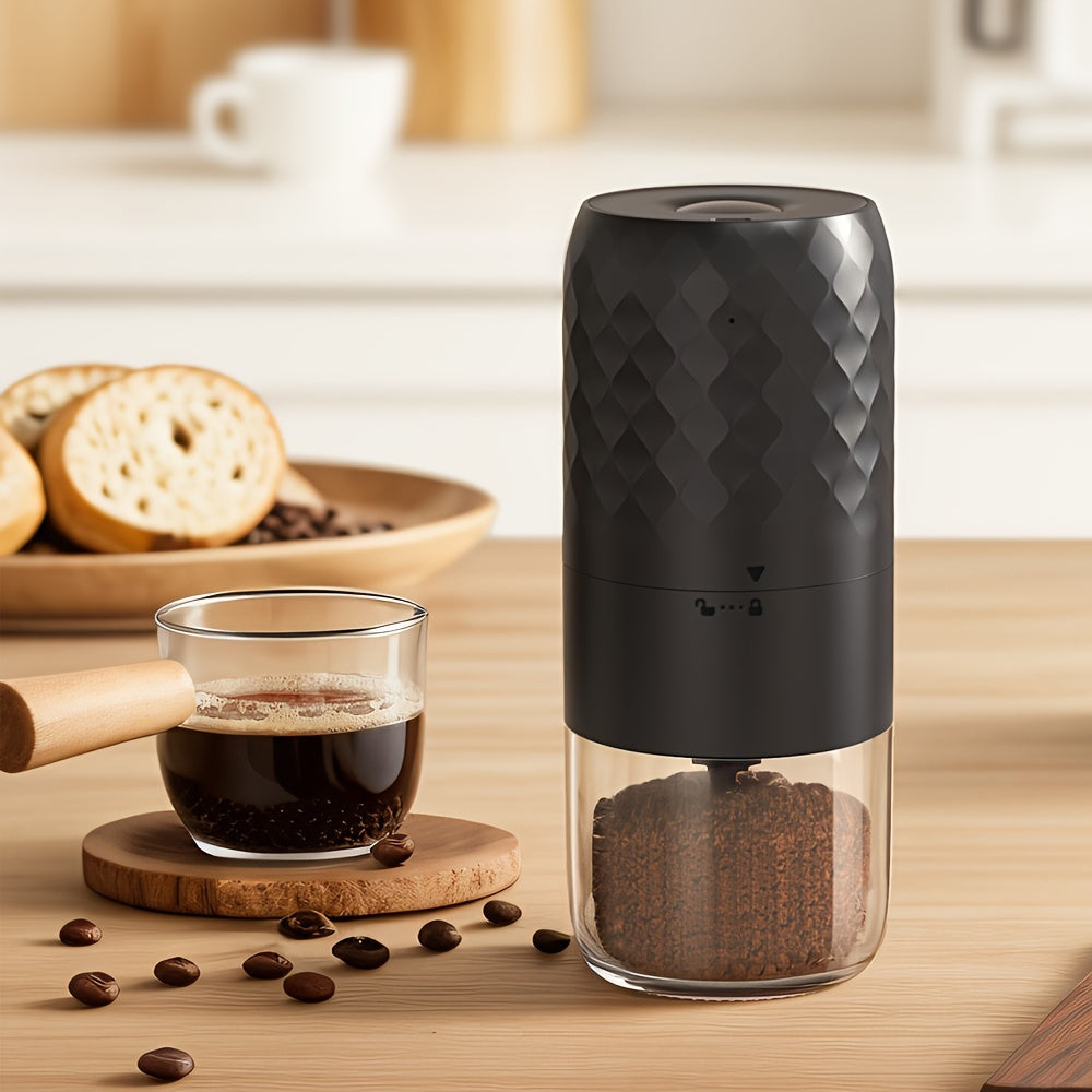 Wireless USB Rechargeable Electric Coffee Grinder Portable Adjustable Food Grade Plastic Cup