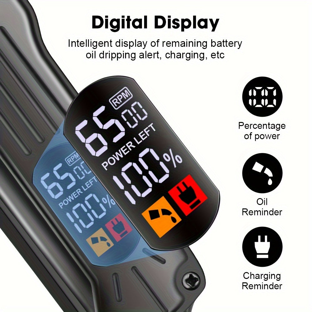 Hiena Professional erkaklar uchun soch kesish mashinasi 3-burchakli to'plam USB zaryadlash bilan