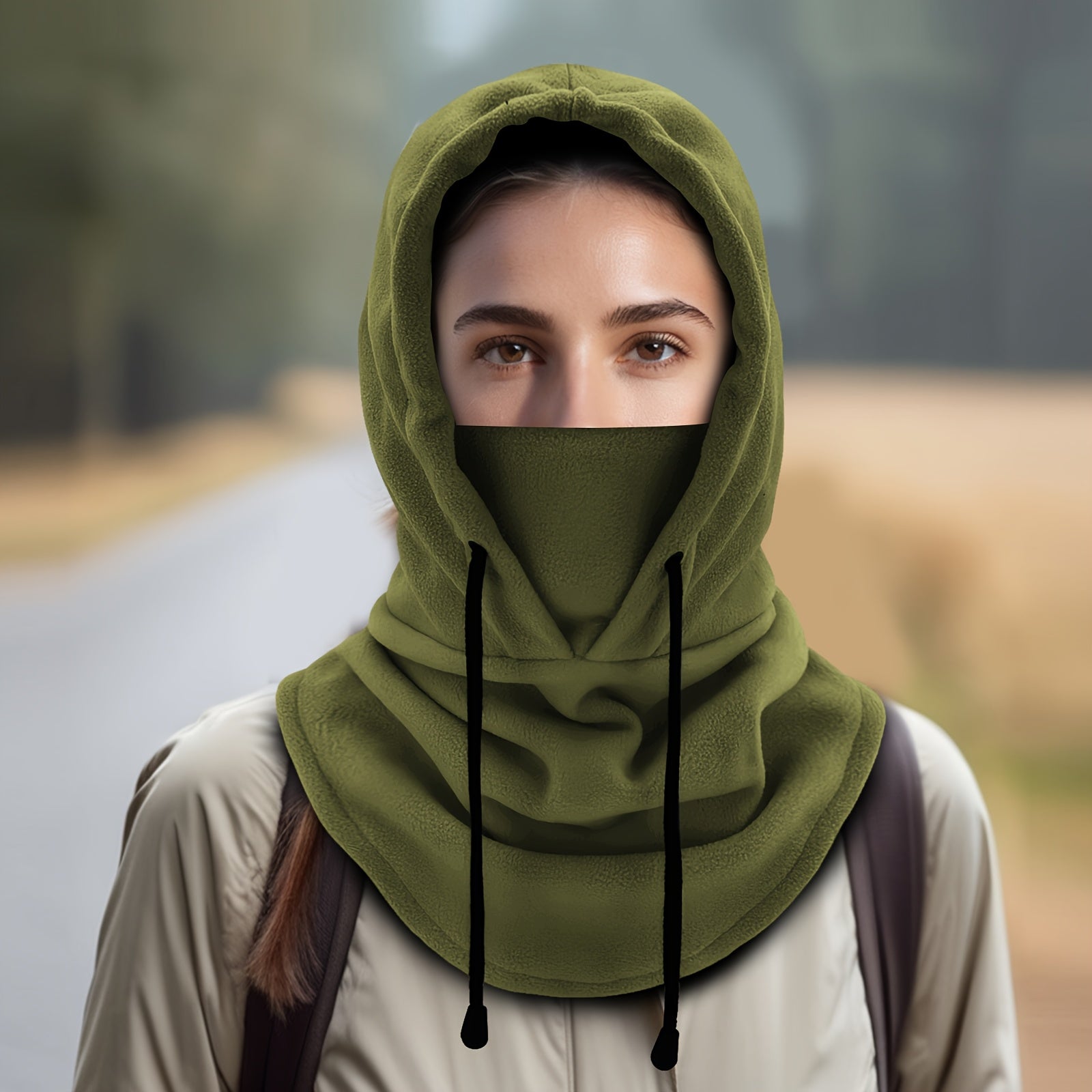 Zamonaviy Trikotaj Ayollar Qish Balaklava Boshligi - Qor va Velosiped Uchun Shamolga Qarshi va Issiq Bo'yin Gaiteri