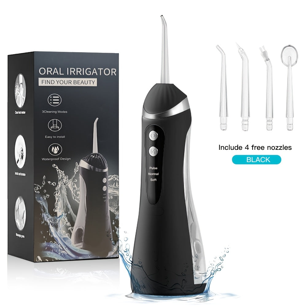 Портативный водяной ирригатор для зубов, перезаряжаемый, 200 мл, для путешествий, очиститель зубов и десен