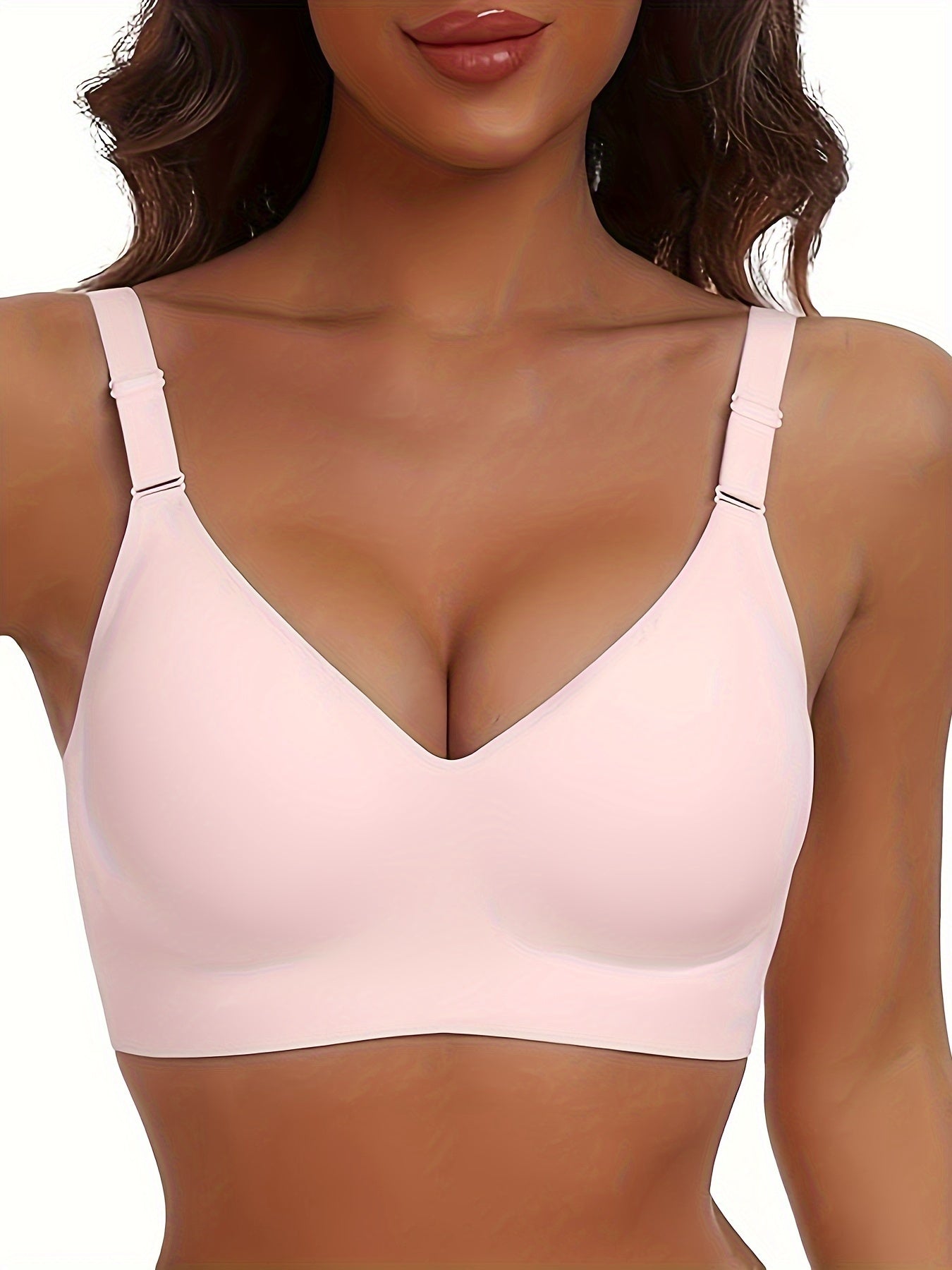 Women's Seamless Wireless Cami Bra with Push-Up and Light Support