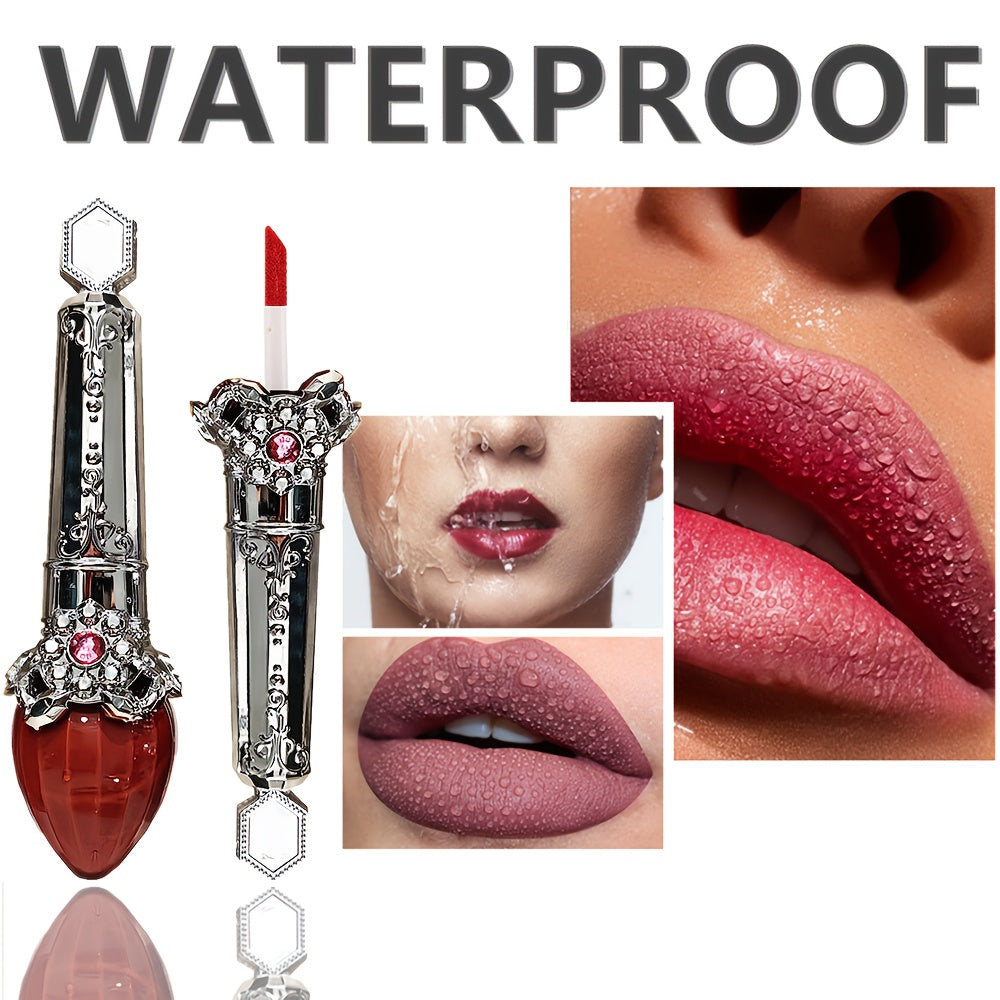 Женский водостойкий стойкий красный матовый глянцевый жидкий помада-люмиксер для губ