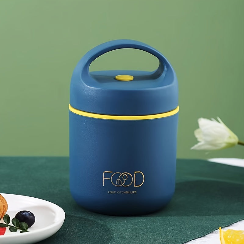 Insulated Stainless Steel Lunch Box Set with Soup and Porridge Cups for Outdoor Use