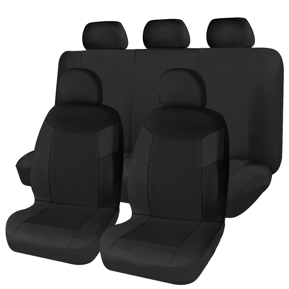 Universal avtomobil o'rindiq qoplamalari yumshoq polyester 9 ta bo'lak, qulay va mos keladi