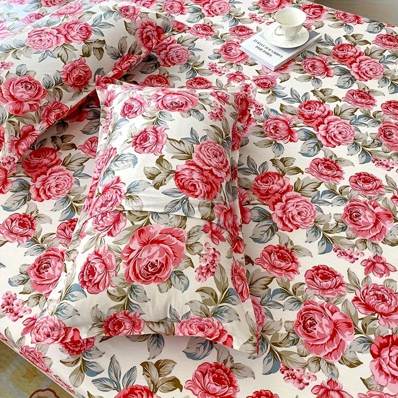 Fundas de almohada de algodón con aloe vera y cierre de sobre, patrón geométrico, lavables a máquina